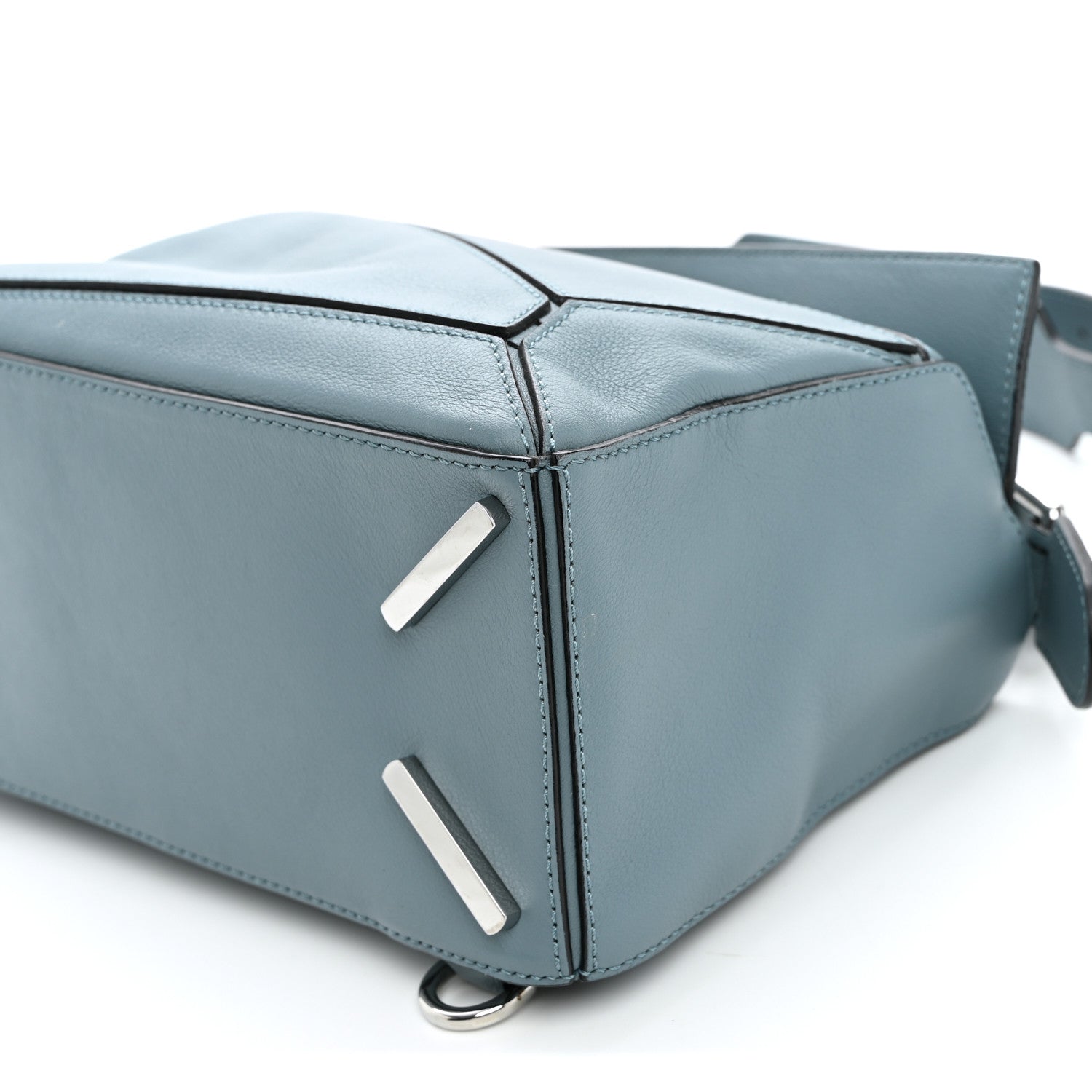 Loewe Calfskin Small Puzzle Bag Stone Blue 9 of 9