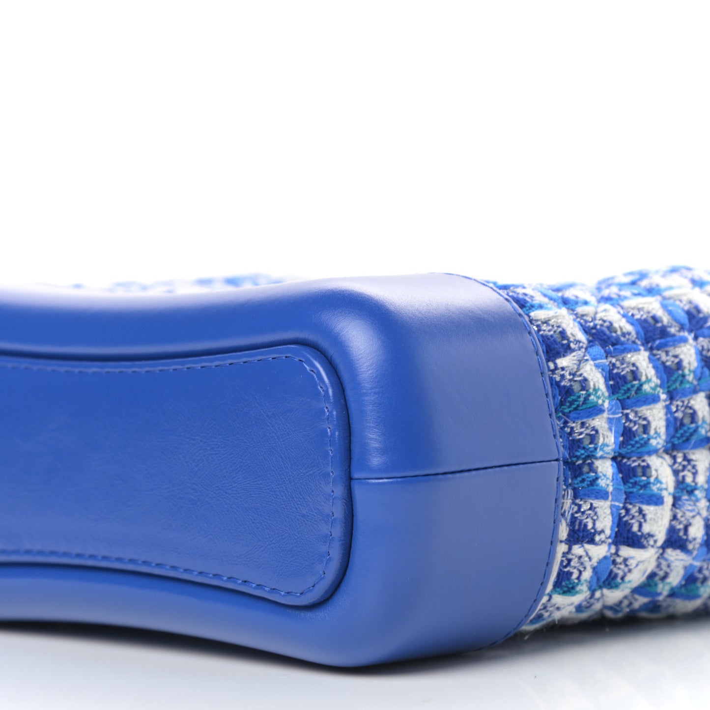 Tweed Calfskin Small Gabrielle Hobo Royal Blue