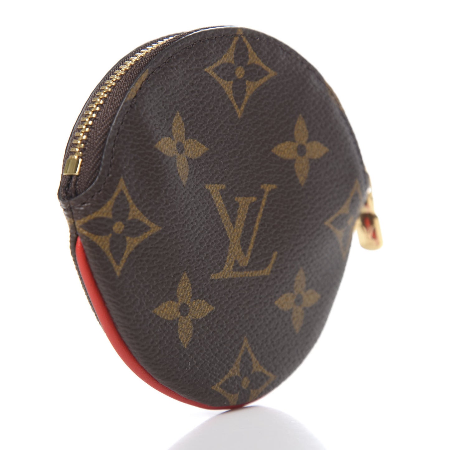 Monogram 2020 Christmas Animation Bumper Cars Round Coin Purse Coquelicot