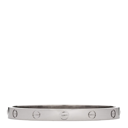 Cartier 18K White Gold LOVE Bracelet 17 2 of 9