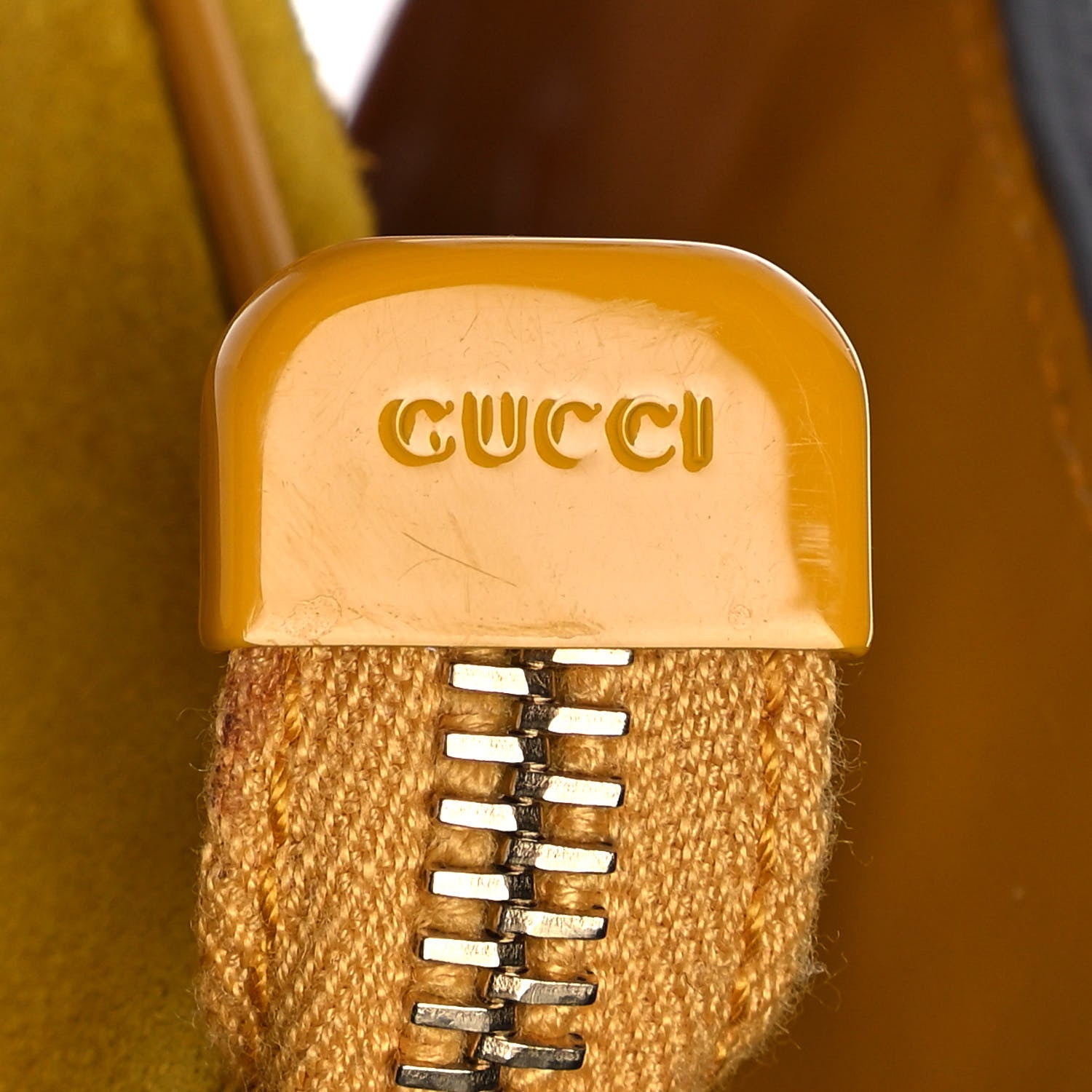 Gucci Patent Studded Wristlet Yellow 9 of 16
