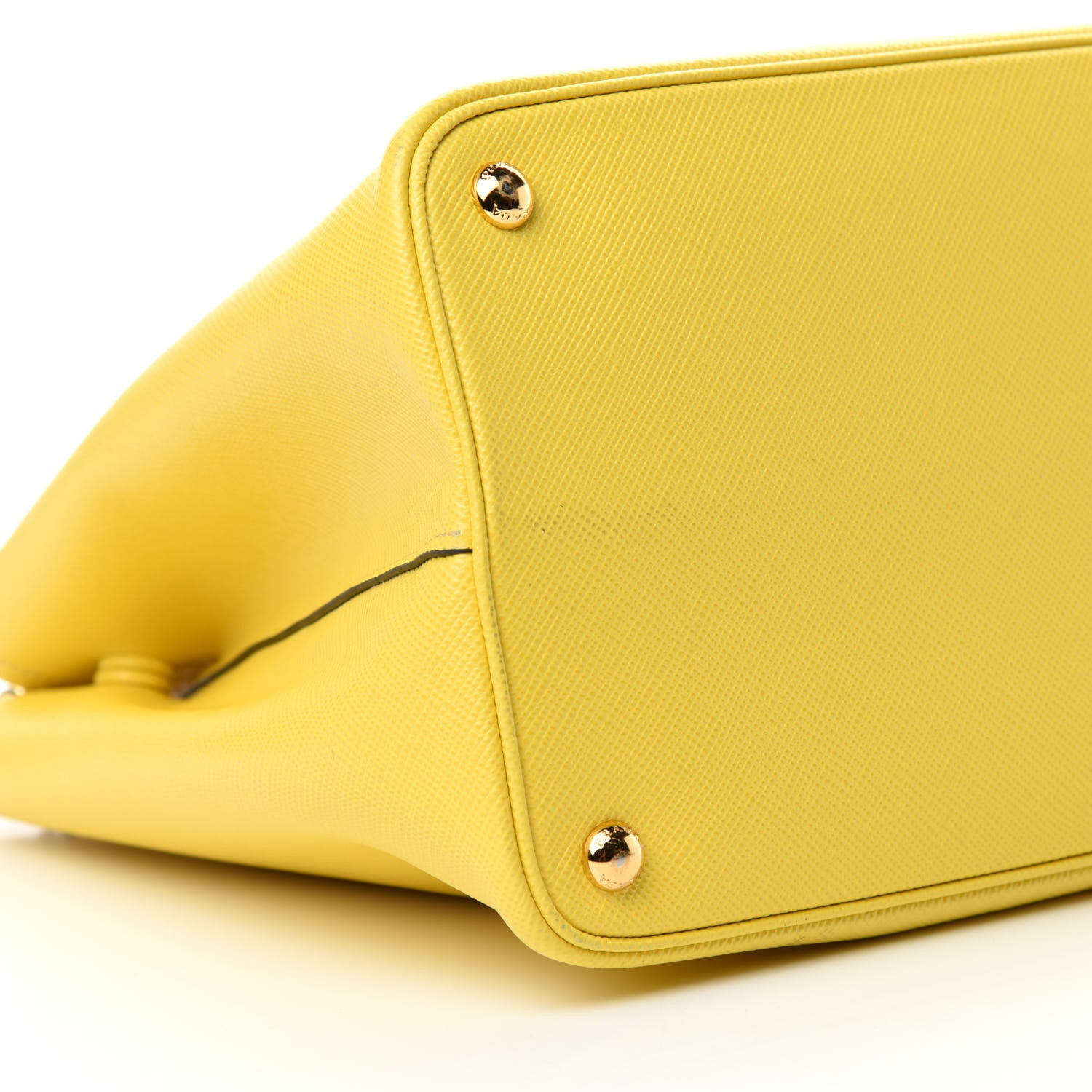 Prada Saffiano Cuir Medium Double Bag Girasole 6 of 10