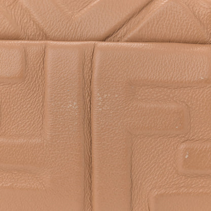 Fendi Nappa FF 1974 Embossed Baguette Miele Scuro 12 of 12