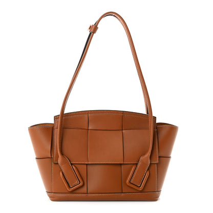 Bottega Veneta French Calfskin Maxi Intrecciato Small Arco Wood 1 of 9