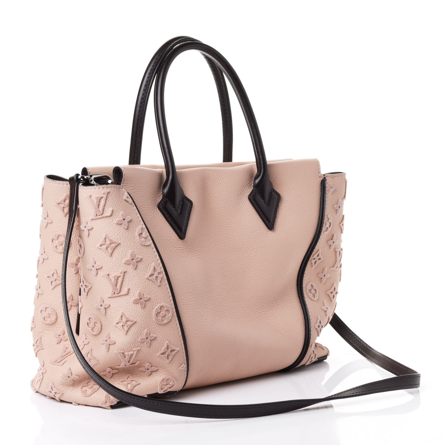 Louis Vuitton Veau Cachemire Calfskin Tote W PM Petale 2 of 4