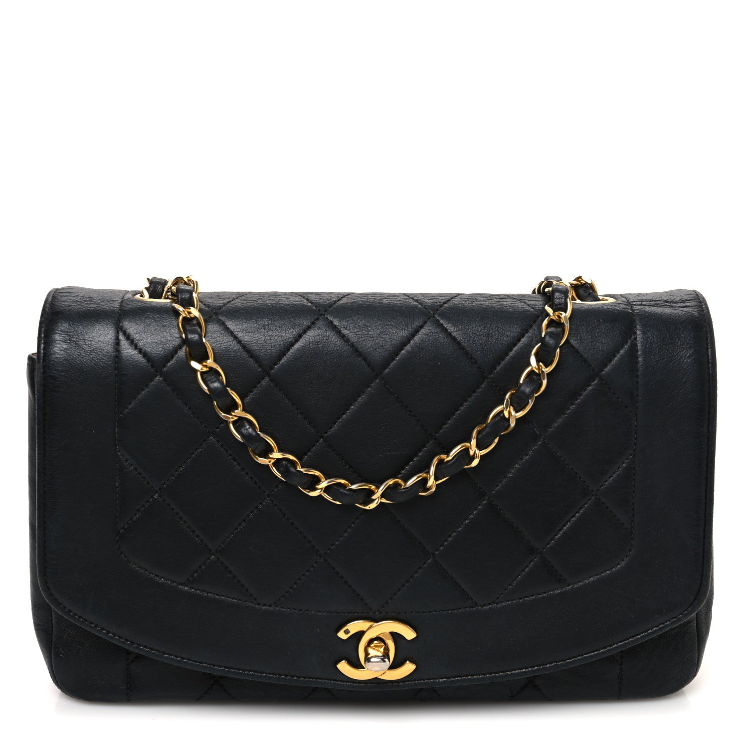 Chanel Lambskin Quilted Small Single Flap Black 1 of 16