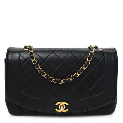 Chanel Lambskin Quilted Small Single Flap Black 1 of 16