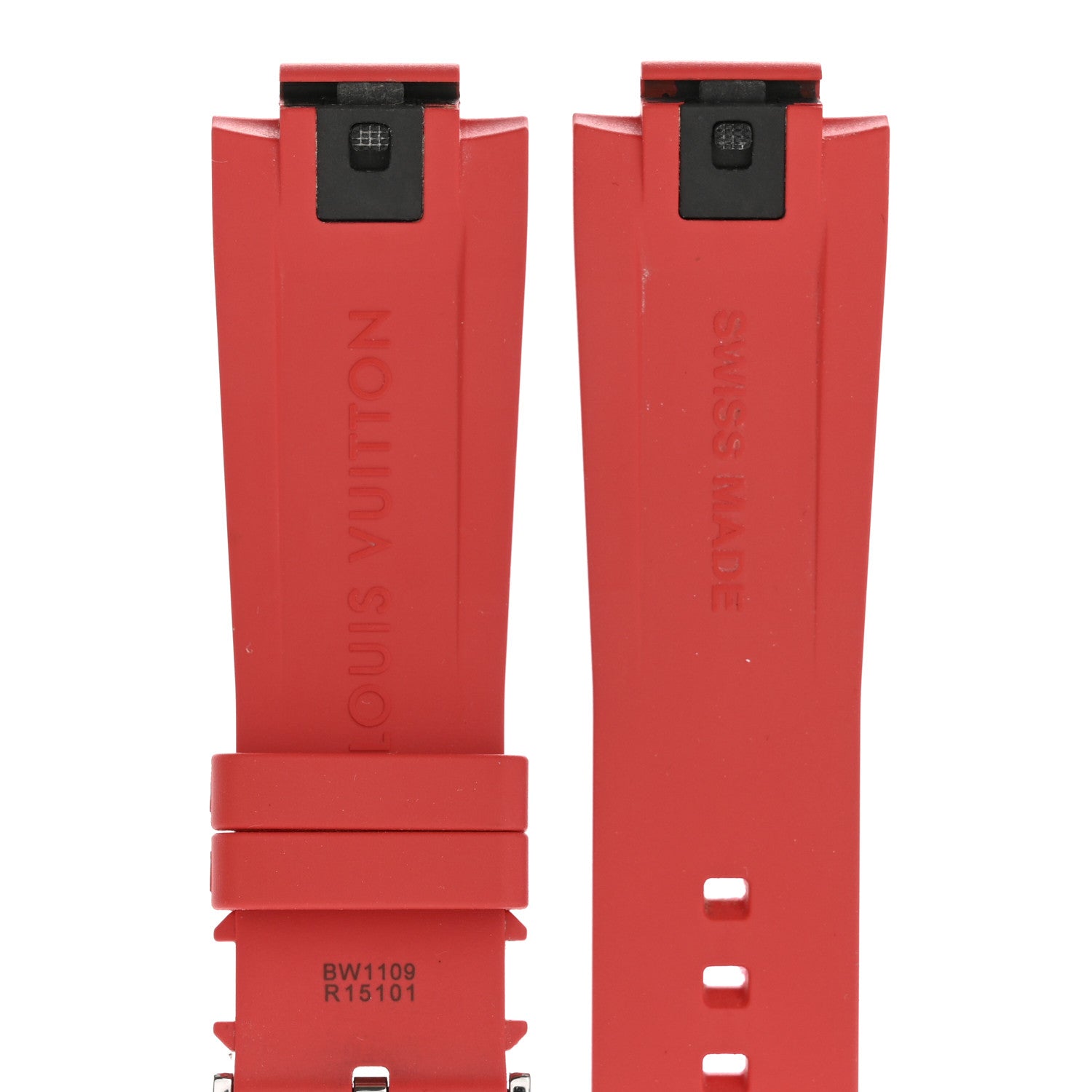 Louis Vuitton Rubber Monogram Tambour 10mm Watch Strap Red 3 of 3