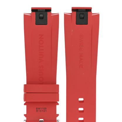 Louis Vuitton Rubber Monogram Tambour 10mm Watch Strap Red 3 of 3