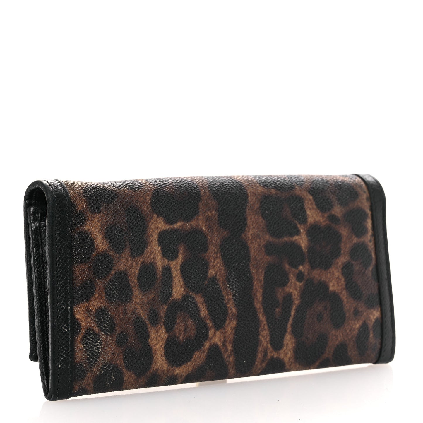 Dauphine Leopard Print Continental Flap Wallet