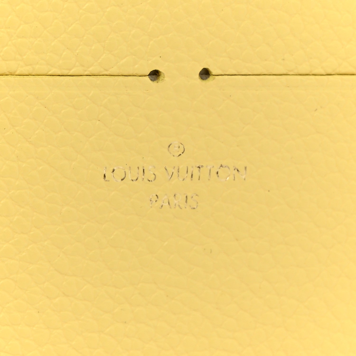 Louis Vuitton Calfskin Felicie Card Holder Insert Yellow 6 of 7