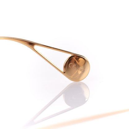 Gucci Metal Pearl Cat Eye Sunglasses GG0364S Gold 7 of 9