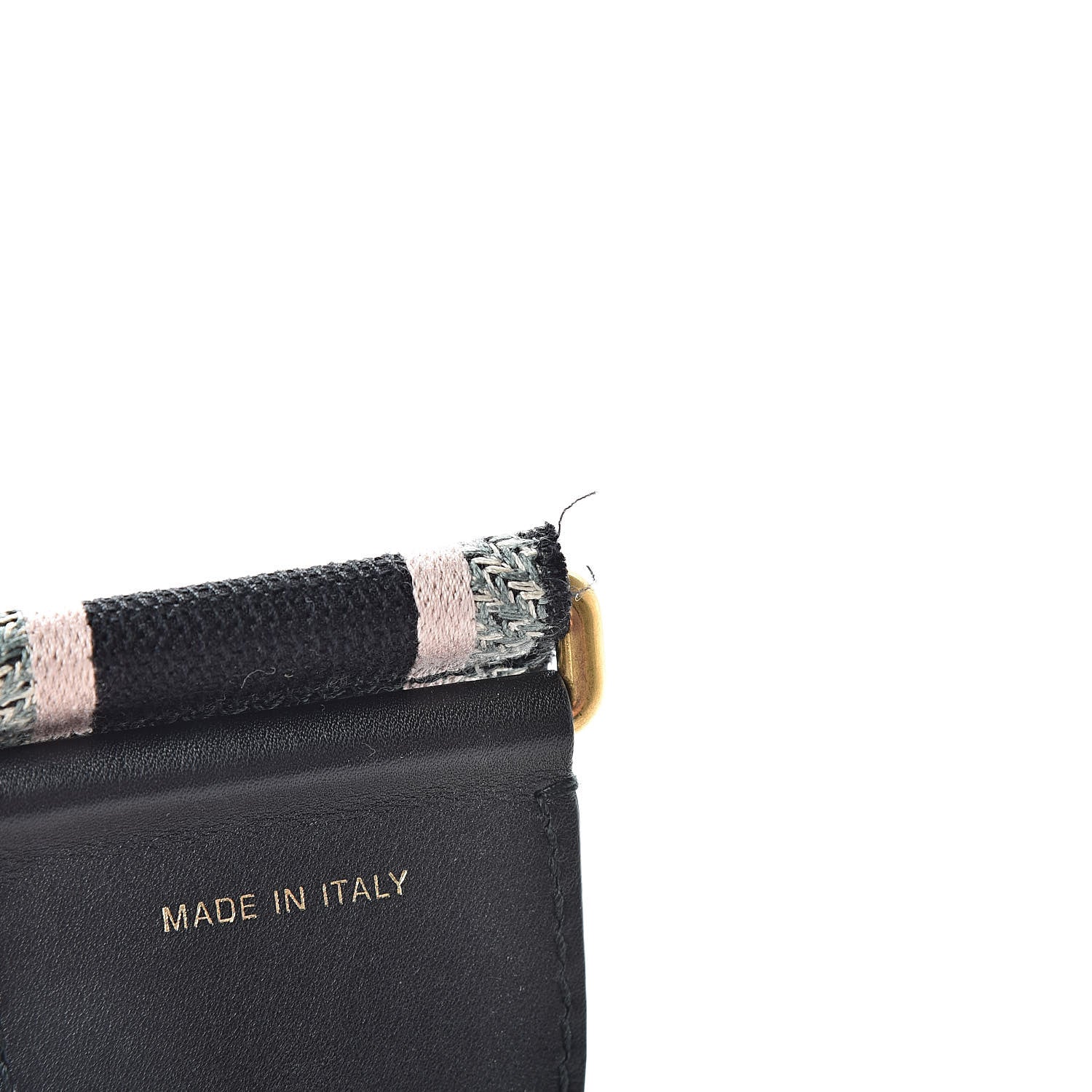 Christian Dior Canvas Embroidered Shoulder Strap Rose Multicolor 6 of 6