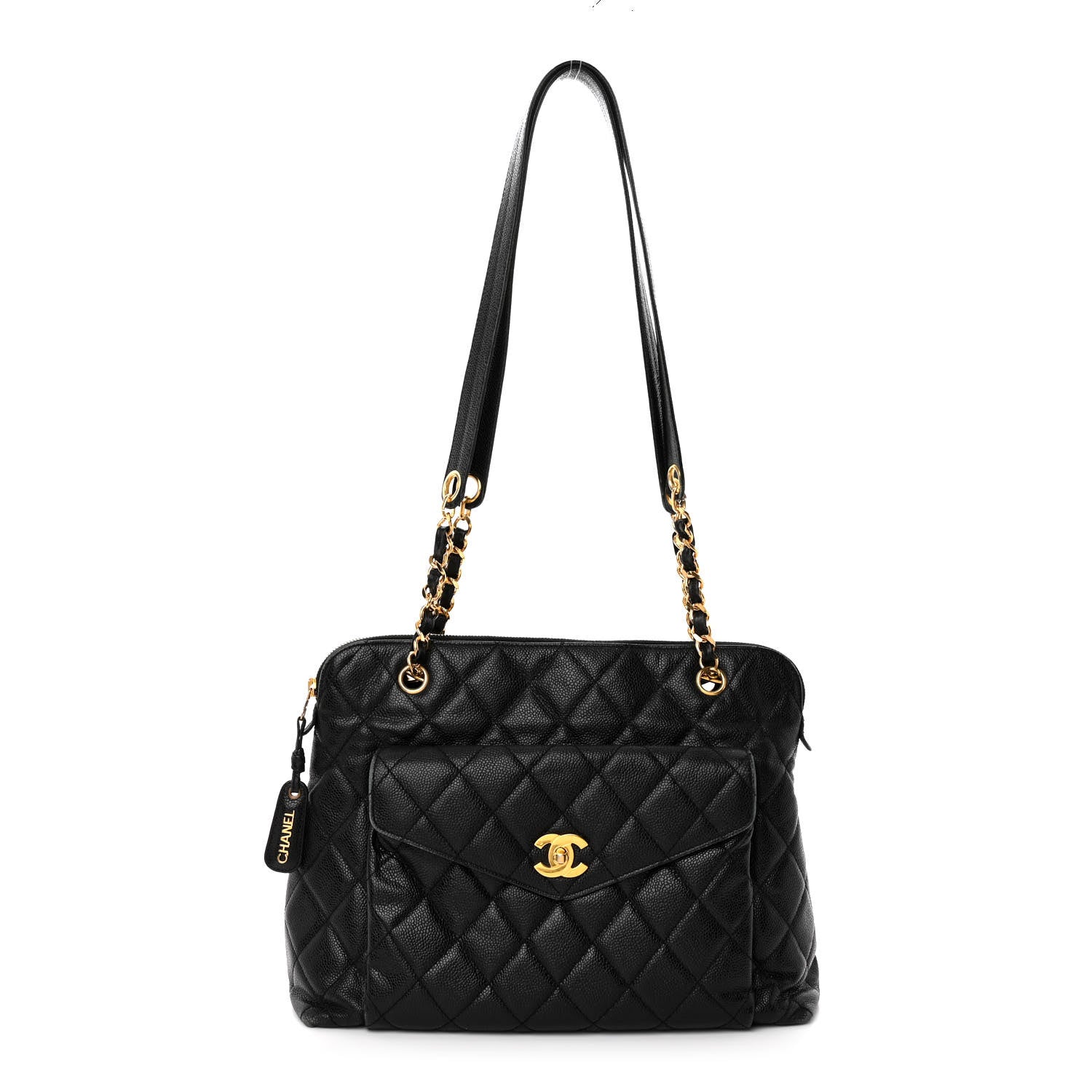 Chanel Caviar Quilted Flap Shoulder Bag Black 1 of 12