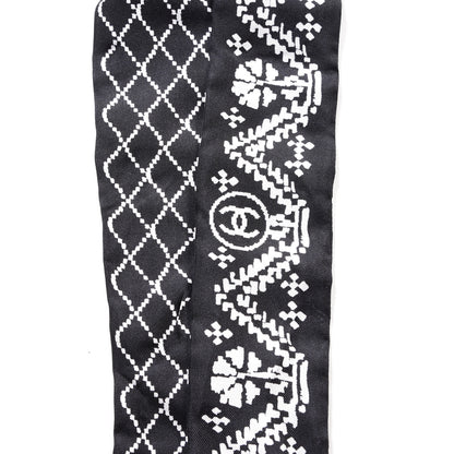 Chanel Silk CC Slim Bandeau Scarf Black 3 of 4