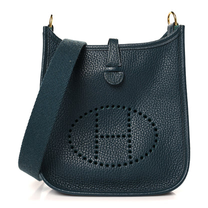 Hermes Taurillon Clemence Amazone Evelyne TPM Vert Cypress 1 of 9