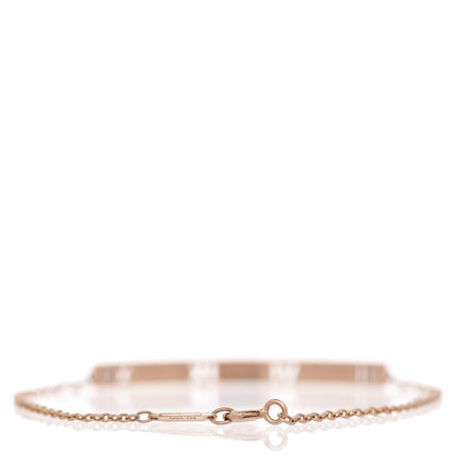 Tiffany 18K Rose Gold Diamond Atlas Bar Pierced Bracelet 3 of 5