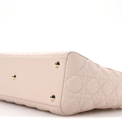Christian Dior Lambskin Cannage Large Lady Dior Light Pink 10 of 10