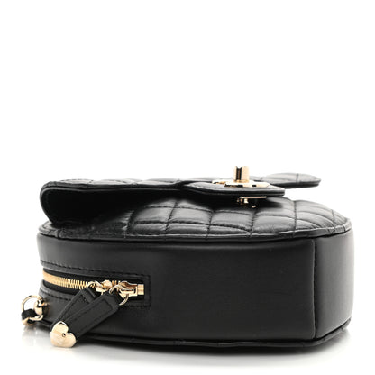 Chanel Lambskin Quilted CC In Love Heart Bag Black 4 of 9