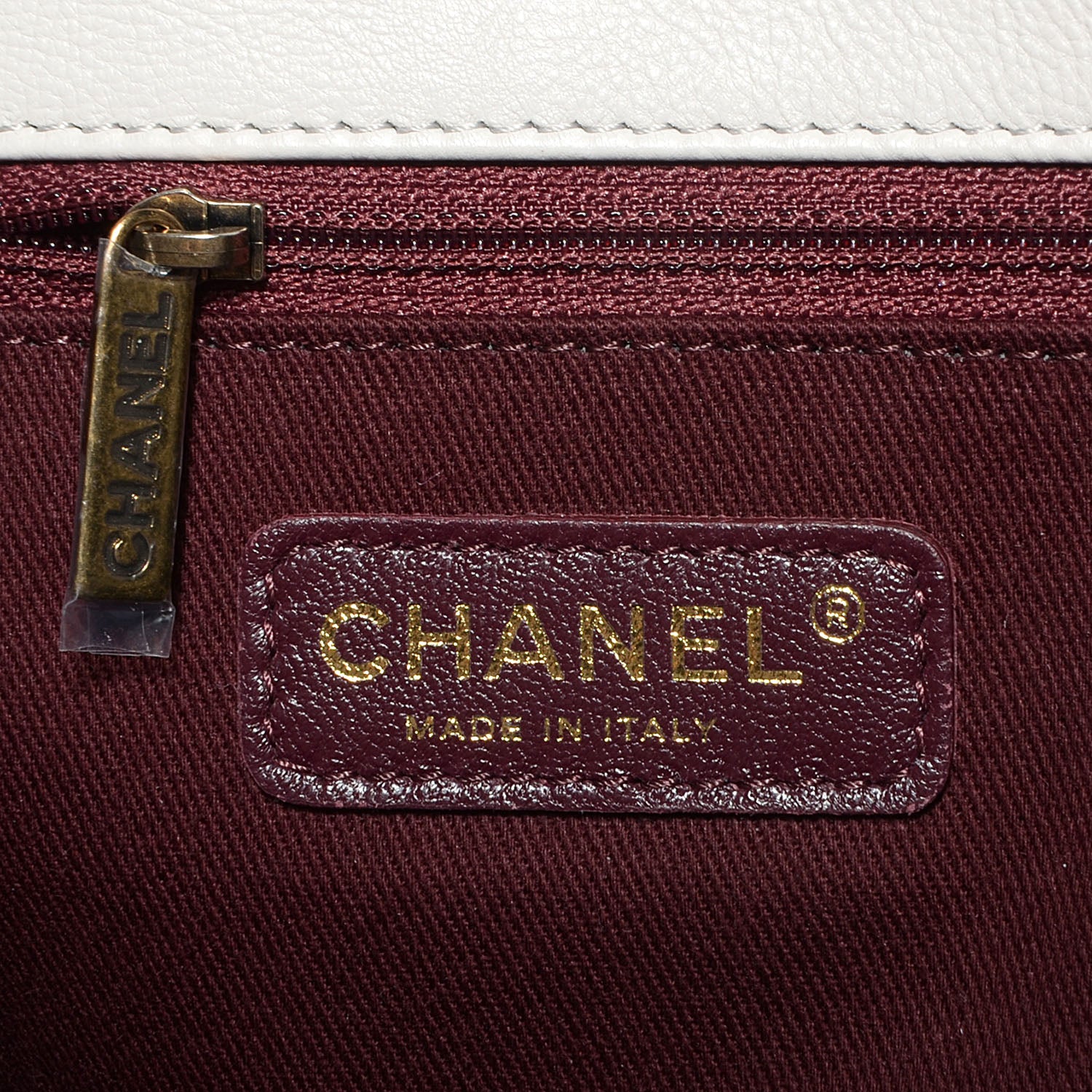 Chanel Calfskin Stitched Bowling Bag Light Grey 7 of 10