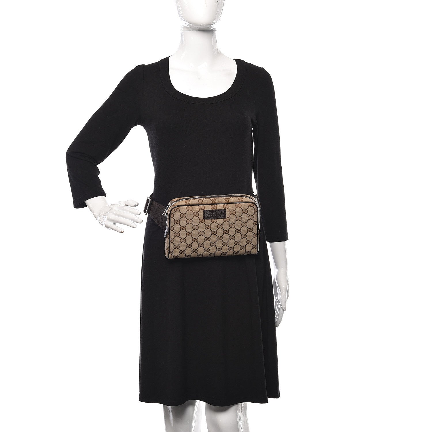 Gucci Monogram Belt Bag Dark Brown 2 of 10