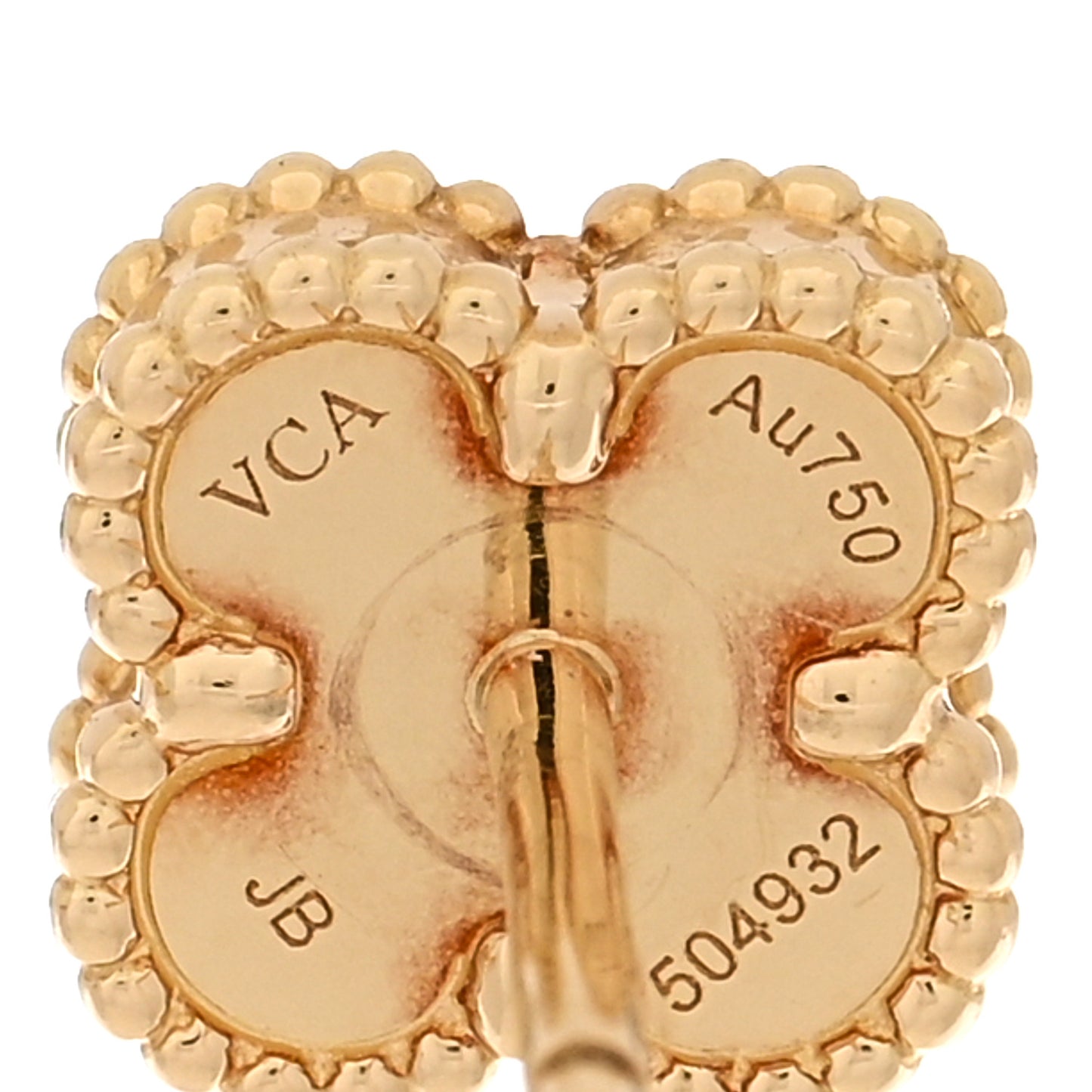 18K Yellow Gold Mother of Pearl Sweet Alhambra Earrings