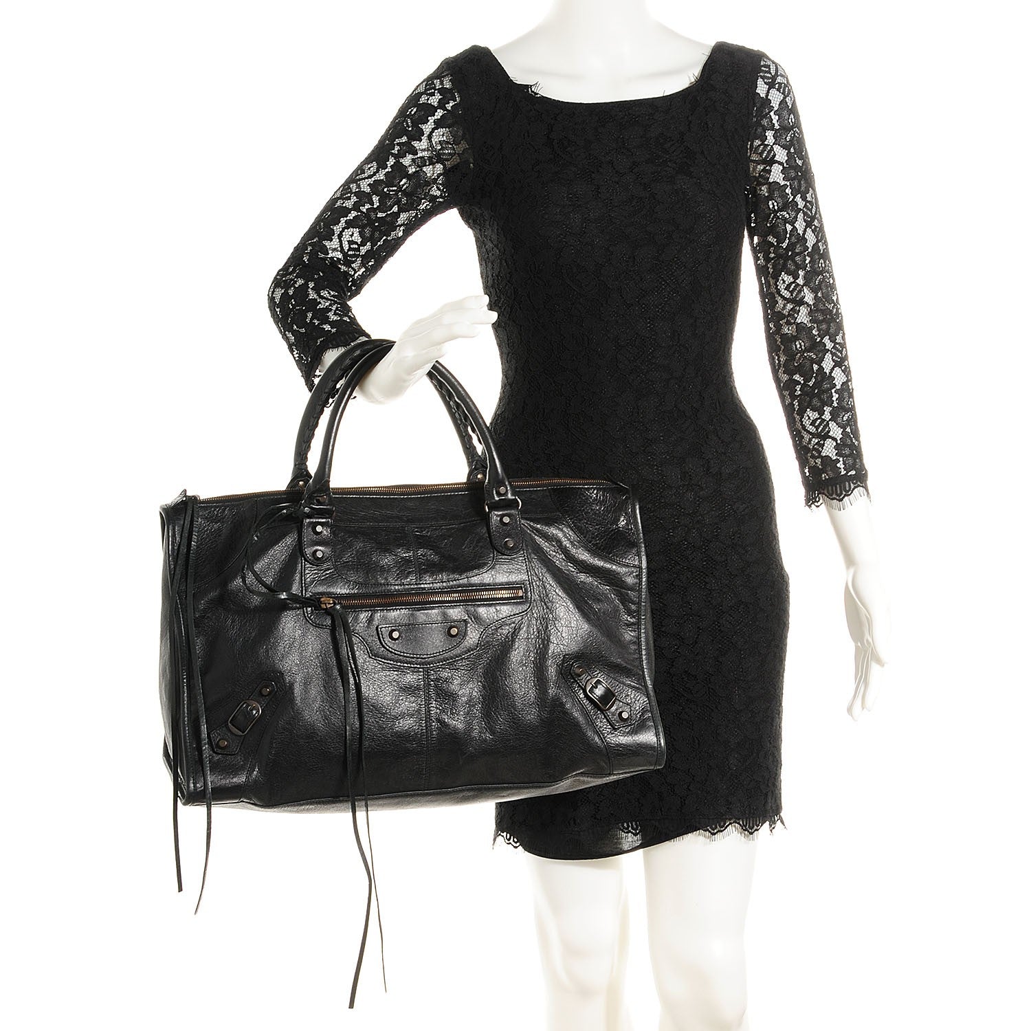 Balenciaga Agneau Classic Hardware Work Black 4 of 12