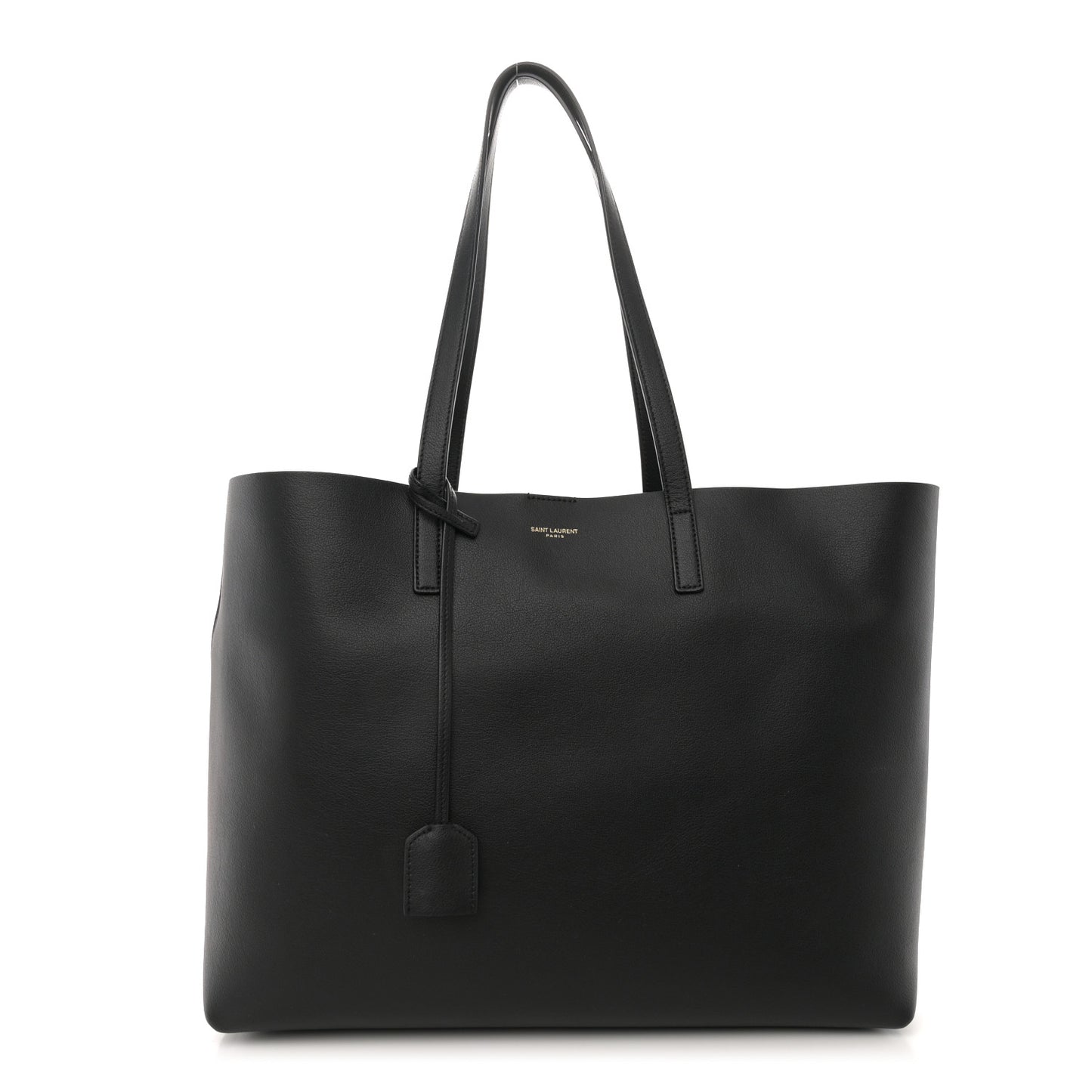 Calfskin Large Shopping Tote Black