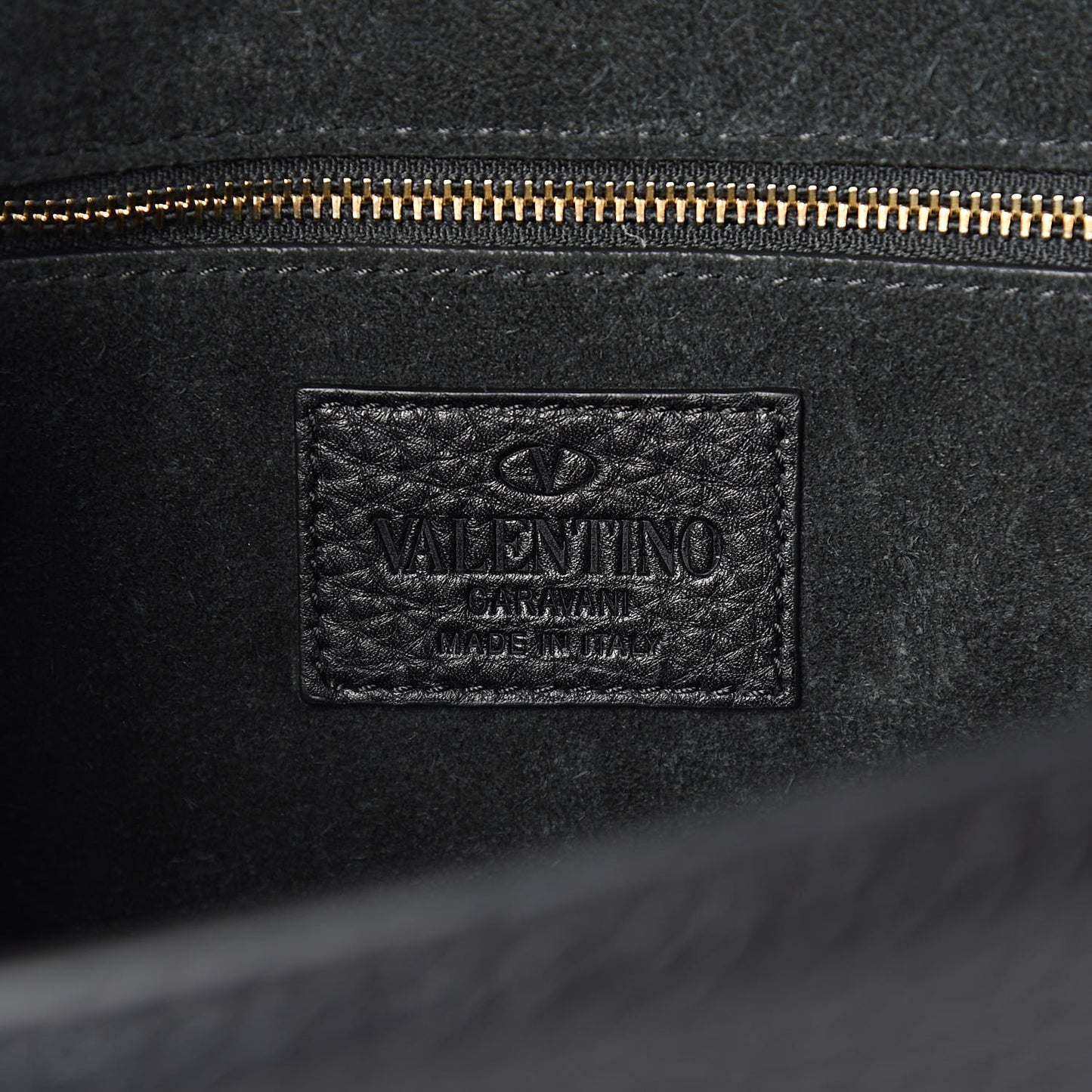 Pebbled Calfskin Medium Glam Lock Rockstud Flap Black