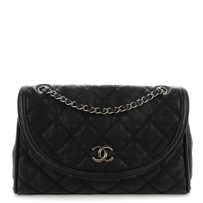 Chanel Grained Calfskin Quilted Messenger Black 1 of 7