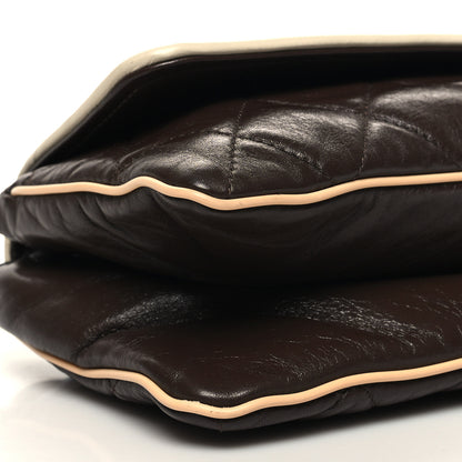 Chanel Lambskin Quilted East West Flap Brown 9 of 11
