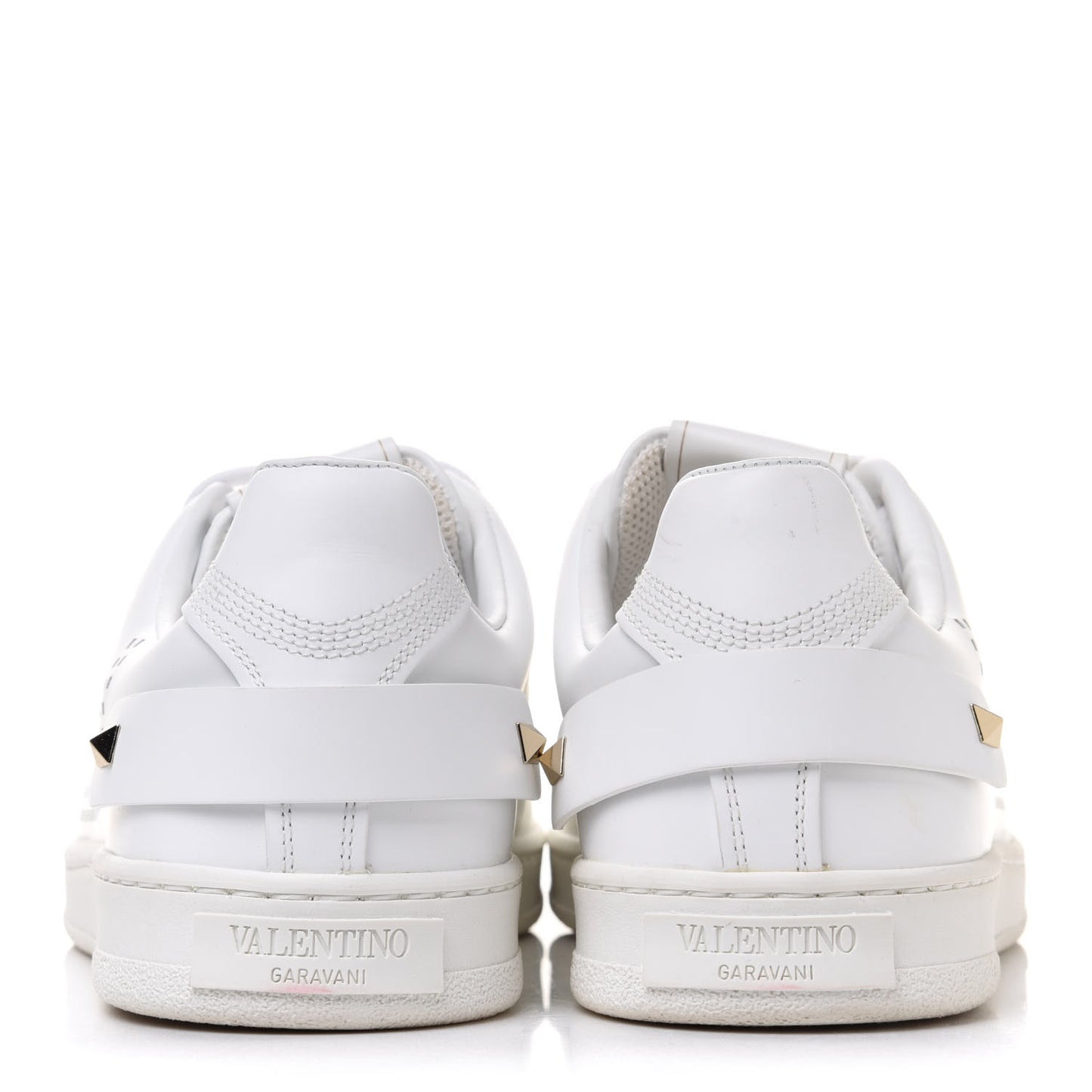 Calfskin Womens Backnet Sneakers 40.5 White