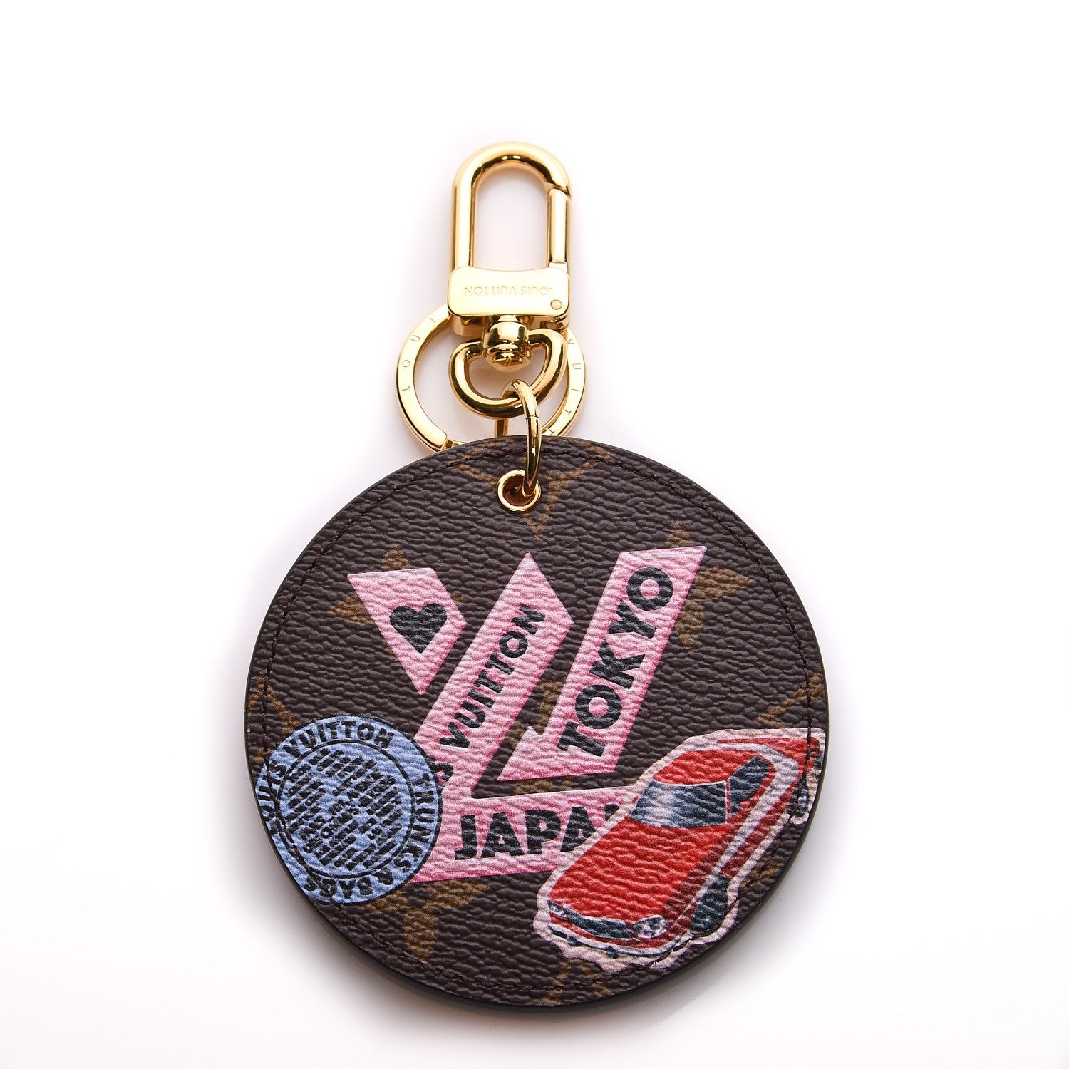 Louis Vuitton Monogram World Tour Bag Charm Key Holder 1 of 5