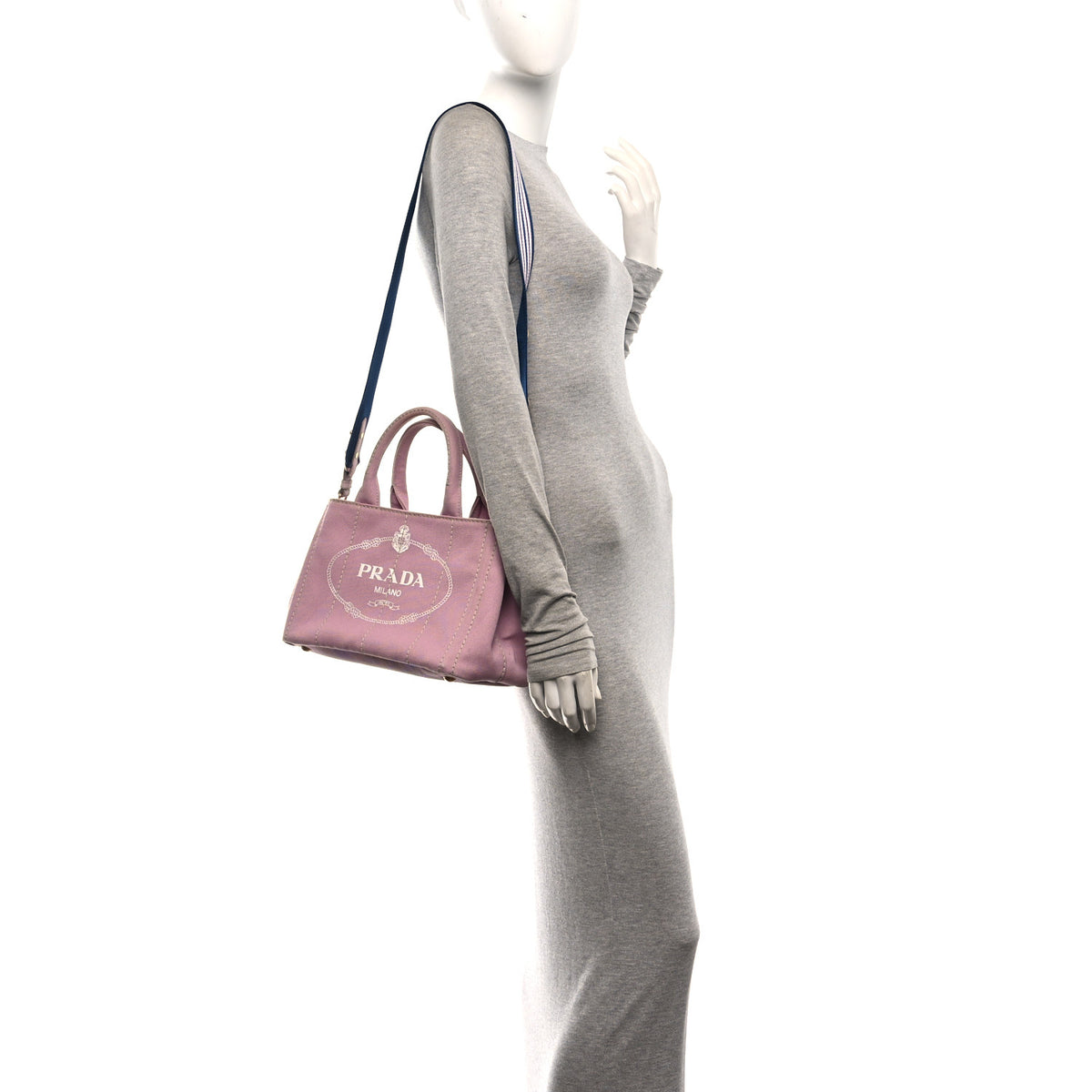 Prada Canapa Small Logo Tote Alabastro White 2 of 12