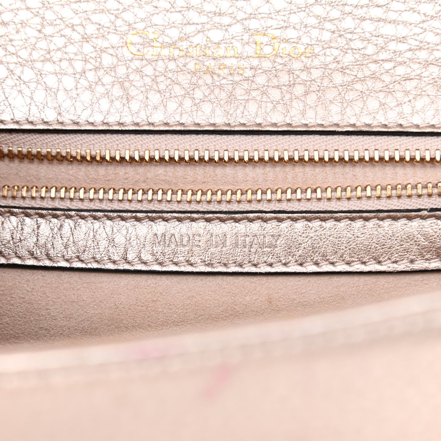 Christian Dior Metallic Grained Calfskin Small Diorama Flap Bag Copper 7 of 13