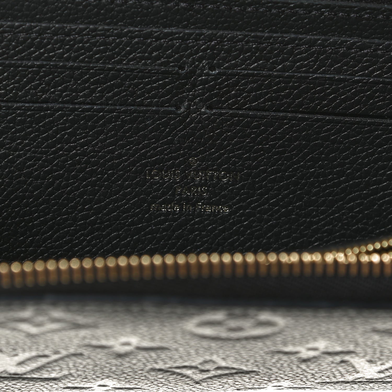 Louis Vuitton Empreinte Clemence Wallet Black 5 of 11