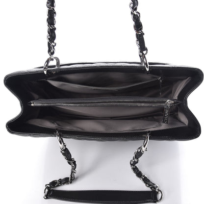 Chanel Caviar Quilted Grand Shopping Tote GST Dark Grey 7 of 9