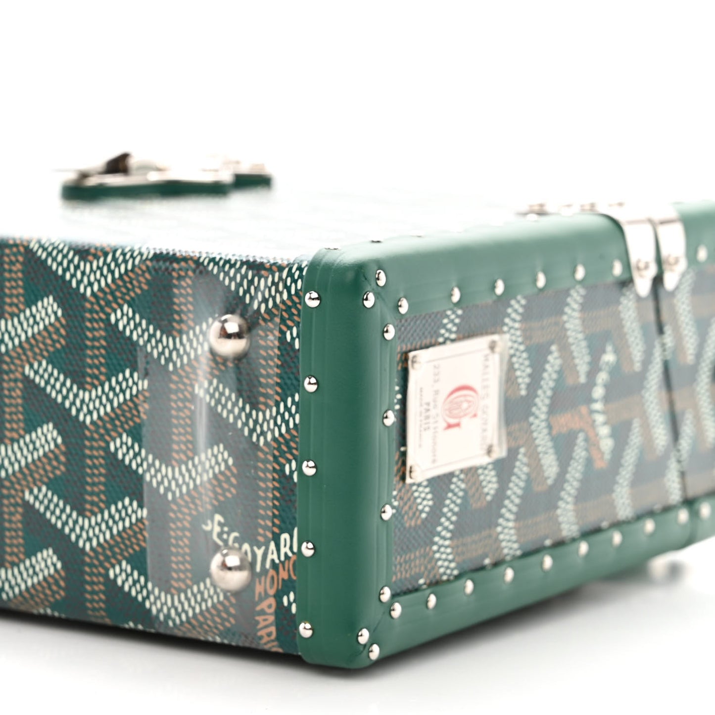 Goyardine Cassette Trunk Bag Green