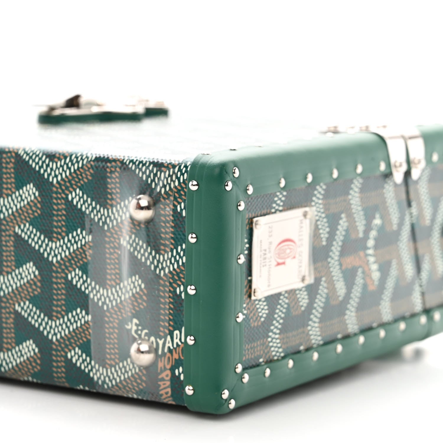 Goyard Goyardine Cassette Trunk Bag Green 9 of 9
