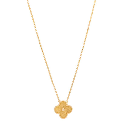 Van Cleef & Arpels 18K Yellow Gold Vintage Alhambra Pendant Necklace 1 of 5