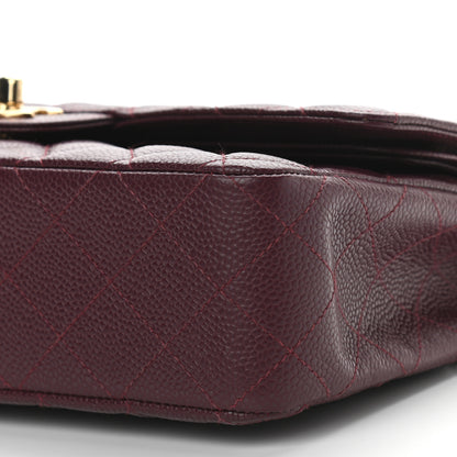 Chanel Caviar Quilted Medium Double Flap Burgundy 9 of 9