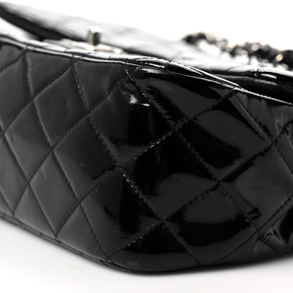 Chanel Patent Quilted Jumbo Double Flap Black 10 of 11