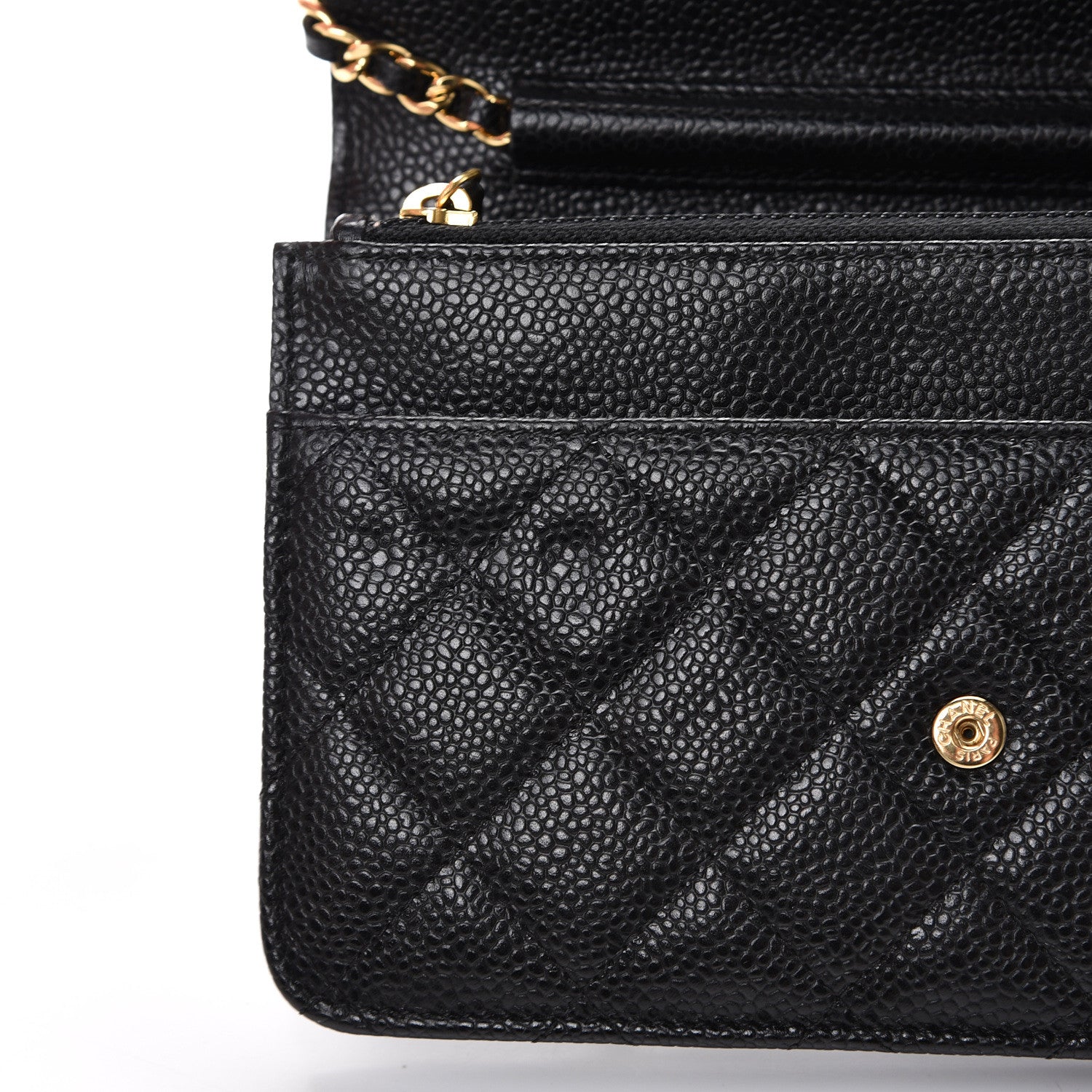 Chanel Caviar Quilted Wallet On Chain WOC Black 8 of 11