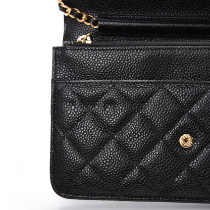 Chanel Caviar Quilted Wallet On Chain WOC Black 8 of 11