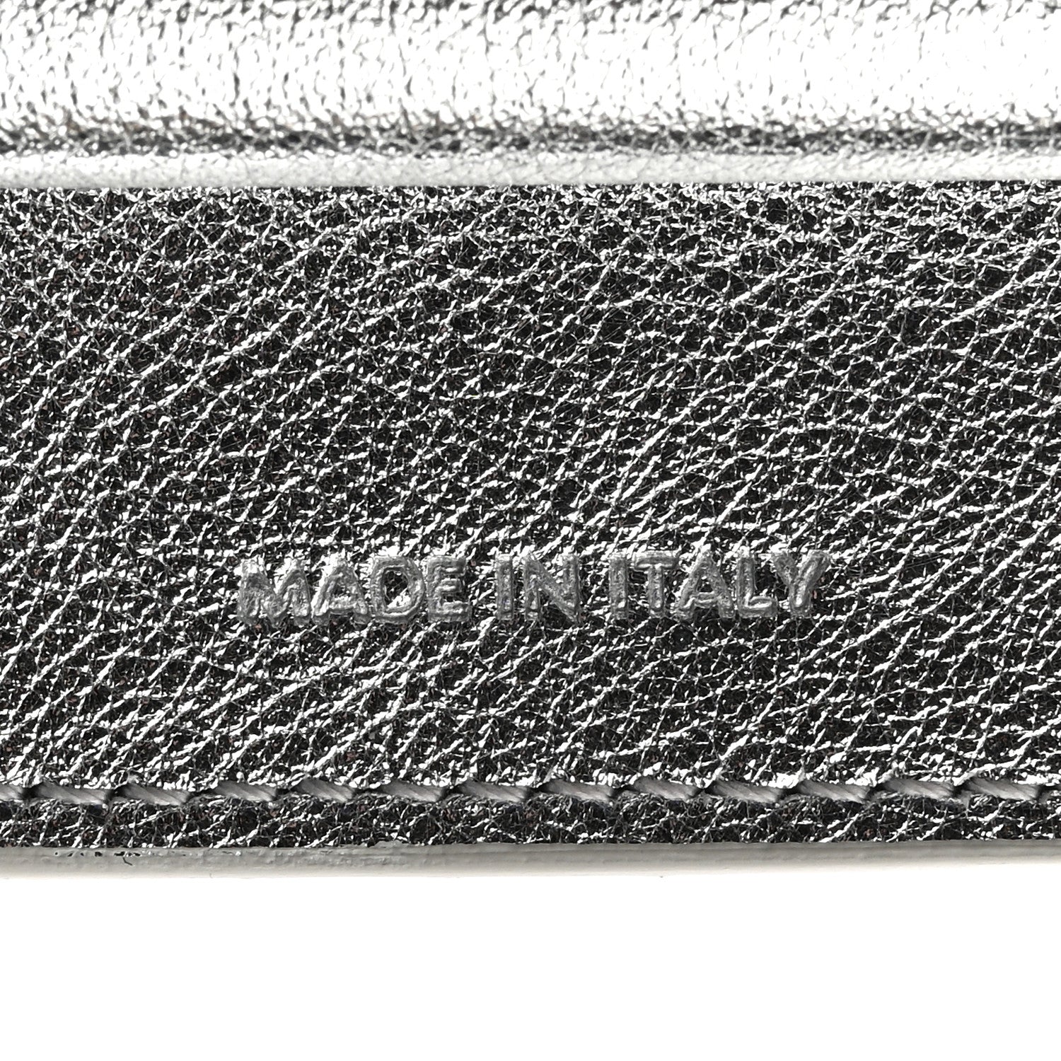 Celine Metallic Calfskin Small Triomphe Wallet Silver 7 of 7