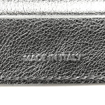 Celine Metallic Calfskin Small Triomphe Wallet Silver 7 of 7