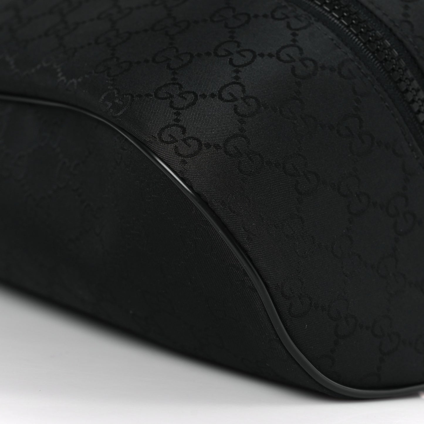 Nylon Monogram Fanny Pack Belt Bag Black