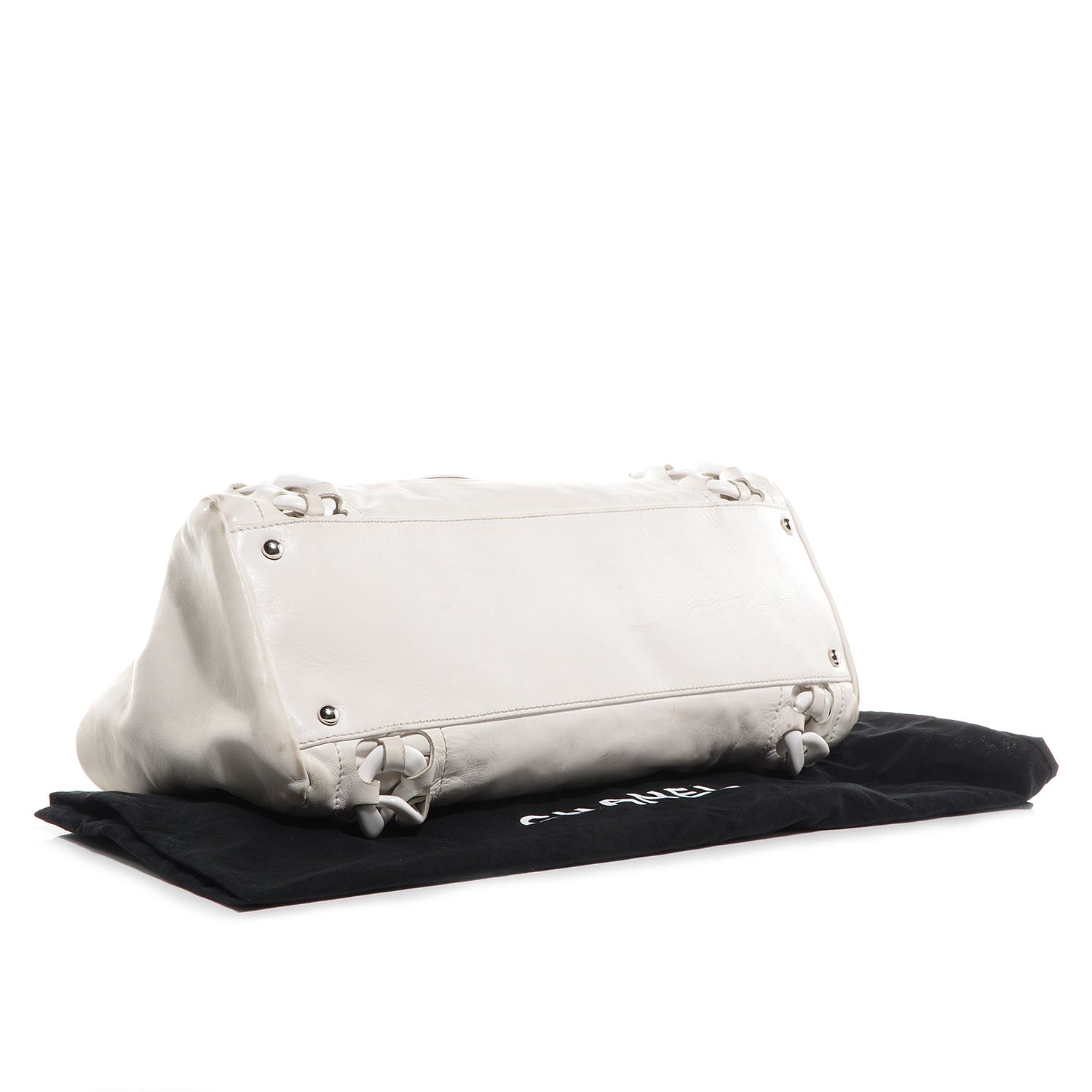 Chanel Leather Modern Chain Tote White 4 of 7