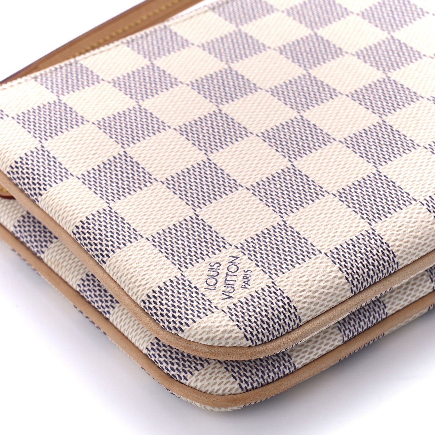 Louis Vuitton Damier Azur Double Zip Pochette 10 of 11