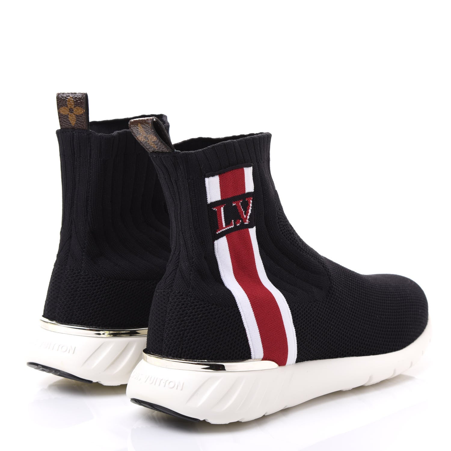 Louis Vuitton Stretch Fabric Aftergame Sneaker Boots 36 Black 4 of 8